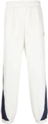 Casablanca Logo Patch Side Stripe Track Pants In White