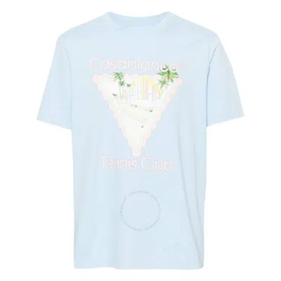 Casablanca Blue Maison De Reve T-shirt In Light Blue