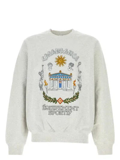 CASABLANCA MEN'S MELANGE COTTON SWEATSHIRT