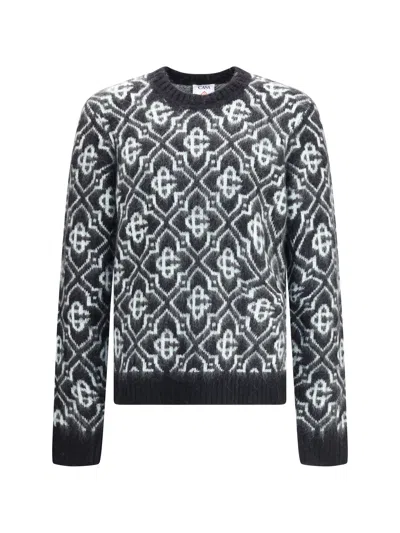CASABLANCA CASABLANCA MEN MONOGRAM CREW SWEATER