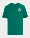 Casablanca Mens Montagne Ondulee Brand-print Cotton-jersey T-shirt In Green