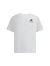 Casablanca White T-shirt With Crewneck And Logo On The Front And Maxi Logo On The Back In Cotton Man In White