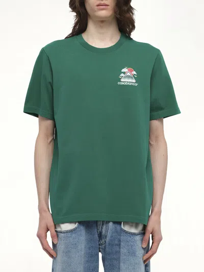 Casablanca Men's Montagne Ondulee T-shirt In Green