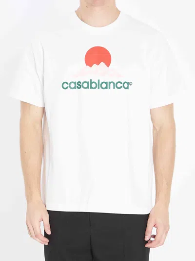 CASABLANCA CASABLANCA MEN MONTAGNE PRINTED T-SHIRT