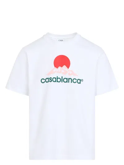 CASABLANCA MEN'S MONTAGNE TSHIRT | SIZE LARGE | MPF25JTS00103 COLOR CASABLANCA