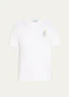 Casablanca Objets En Vrac White Crewneck T-shirt With Print In Cotton Man In Objets En Vrac