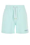 Casablanca Pastel Light Blue Cotton Bermuda Shorts In Blue