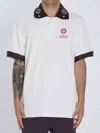 Casablanca Oversized Polo Shirt Featuring Pointed Collar In White