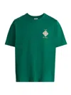 Casablanca Musique Ornate Ceiling Crewneck Short Sleeve Tshirt In Green
