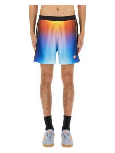 Casablanca Men's Polyester Shorts | Size Xl | Ms25jtr253 Color 01gradient