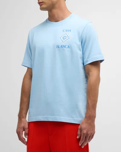 Casablanca Men's Pool Graphic T-shirt In Blue
