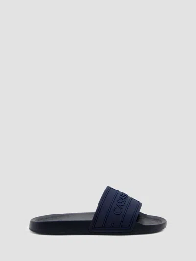 Casablanca Men's Rubber Slide Sandals In Blue