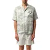 Casablanca Short Sleeve Cuban Collar Shirt In Grey