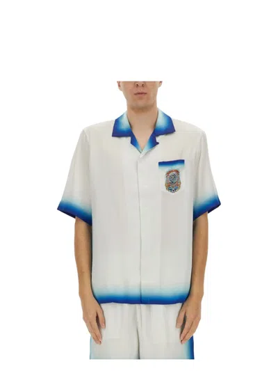 CASABLANCA MEN'S SILK SHIRT | SIZE MEDIUM | UMS25SH003 COLOR 03CASASKATEWAY