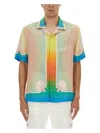 Casablanca Silk Short Sleeve Printed Shirt