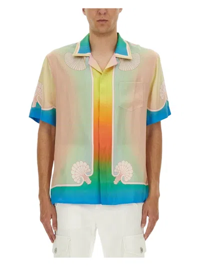 CASABLANCA MEN'S SILK SHIRTS | SIZE MEDIUM | MPF25SH003 COLOR 09LUCIDDREAMS
