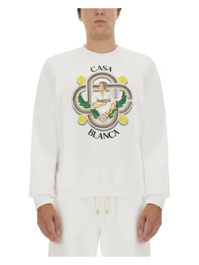 CASABLANCA MEN'S SWEATSHIRT WITH LOGO