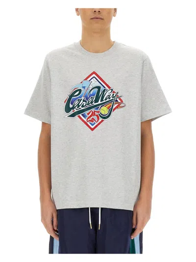 CASABLANCA MEN'S T-SHIRT WITH PRINT