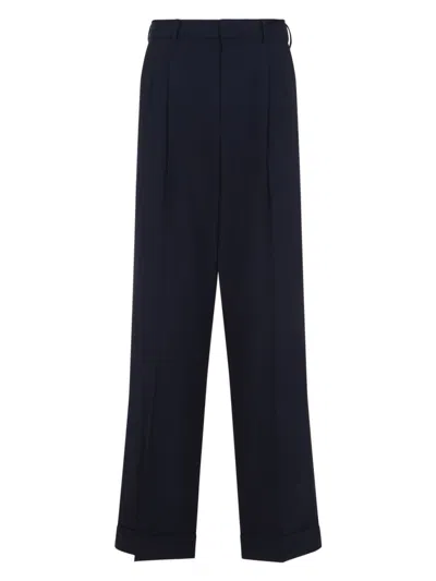 CASABLANCA MEN'S TAILORED TROUSERS WITH FRONT PLEATS