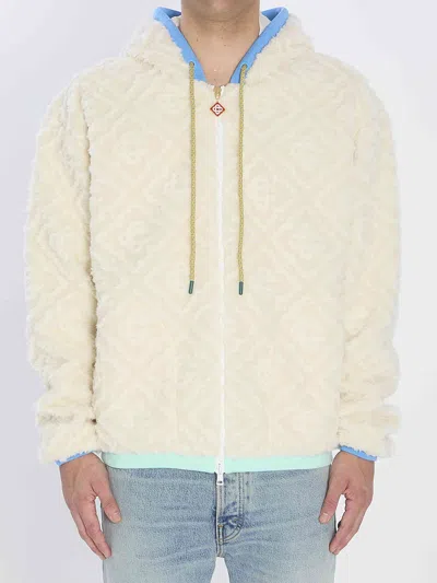 CASABLANCA CASABLANCA MEN TEDDY EFFECT JACKET