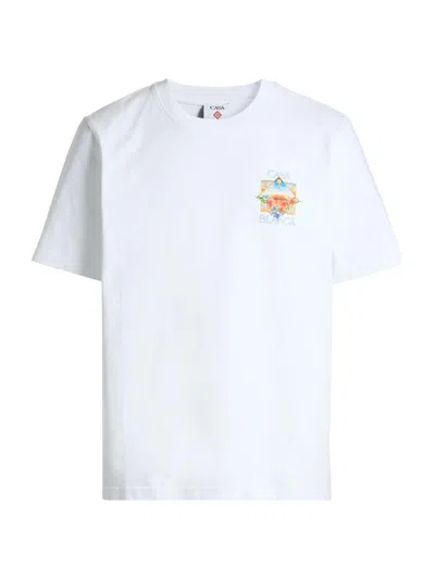 Casablanca Golden Goose Star-printed Leather Sneakers Stardan In Multi