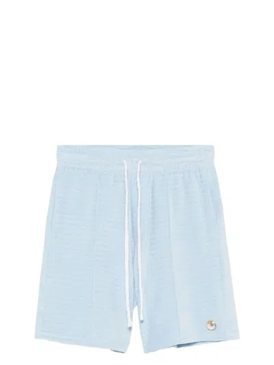 CASABLANCA MEN'S VELOUR PINTUCK SHORTS