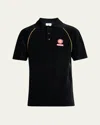 Casablanca Polo In Black Wool And Polyester In Black
