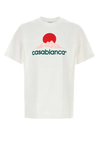Casablanca Men White Cotton T-shirt