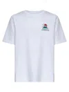 Casablanca White T-shirt With Crewneck And Logo On The Front And Maxi Logo On The Back In Cotton Man In White