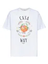 Casablanca Print T-shirt In White