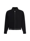 Casablanca Tailored Wool Jacket With Contrasting Logo In Black
