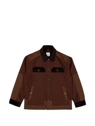 Casablanca Men's Workwear Safari Jacket In Brown
