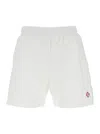 Casablanca 'mena' White Shorts With Logo Embroidery On The Front And Elastic Drawstring Waist In White