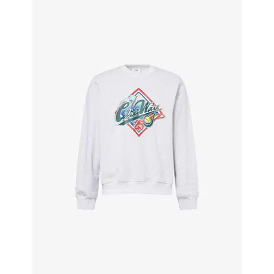 CASABLANCA MENS CASA WAY WORLD SERIES CASA WAY CREW-NECK RELAXED-FIT COTTON-JERSEY SWEATSHIRT