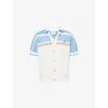 Casablanca Cotton Knit Tennis Shirt In White