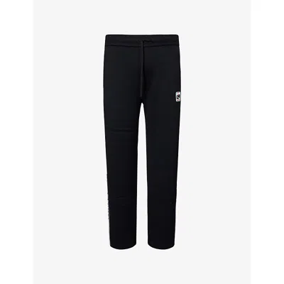 Casablanca Mens Black Striped Straight-leg Wool-knit Jogging Bottoms