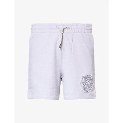 Casablanca Eveil Ancestral Applique Classic Shorts Grey Marle Loopback In Gray