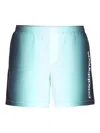 Casablanca Men`s Jacquard Print Swim Shorts In Blue
