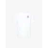 Casablanca White T-shirt With Crewneck And Logo On The Front And Maxi Logo On The Back In Cotton Man