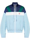 Casablanca Pinstripe Laurel Zip-up Track Jacket