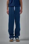 Casablanca Striped Trousers With Elastic Waistband And Pockets In Blue