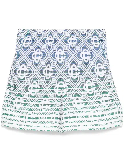 Casablanca Mens Towelling Shorts In Blue