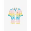 Casablanca Knit Wave Shirt Gradient In Multi