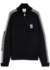 Casablanca Merino Wool Sweatshirt With Logo In Black