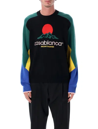 Casablanca Merino Montagne Jumper In Black