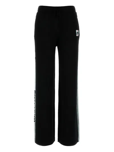 Casablanca Merino Side-stripe Sweatpants In Black
