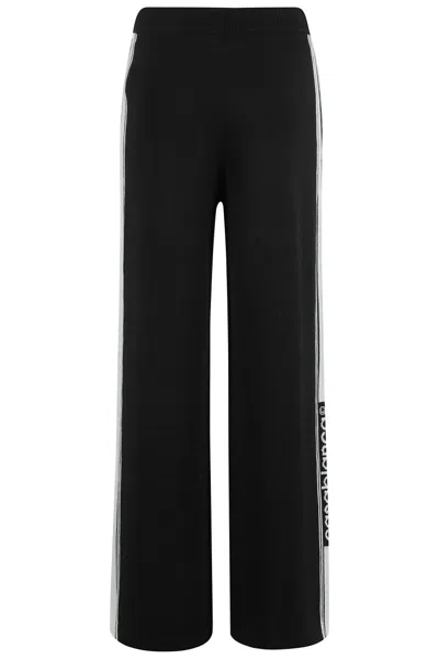 CASABLANCA MERINO WOOL JOGGER PANTS WITH ZIPPERED POCKETS
