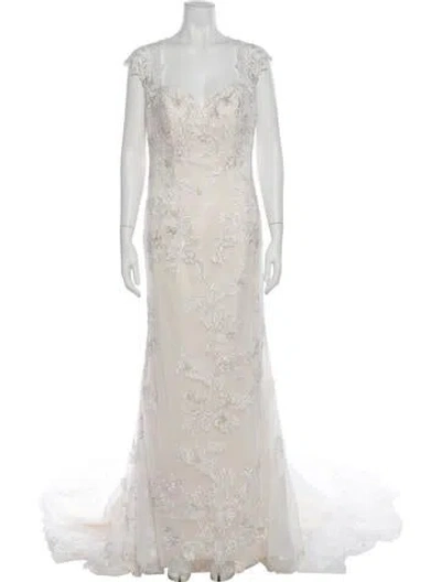 Pre-owned Casablanca Mermaid Long Dress In Gray