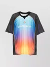 Casablanca Mesh Gradient Football T-shirt With Contrast Piping