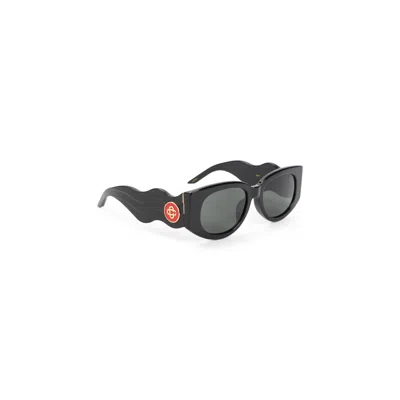 Casablanca Memphis Rectangular Sunglasses In Black